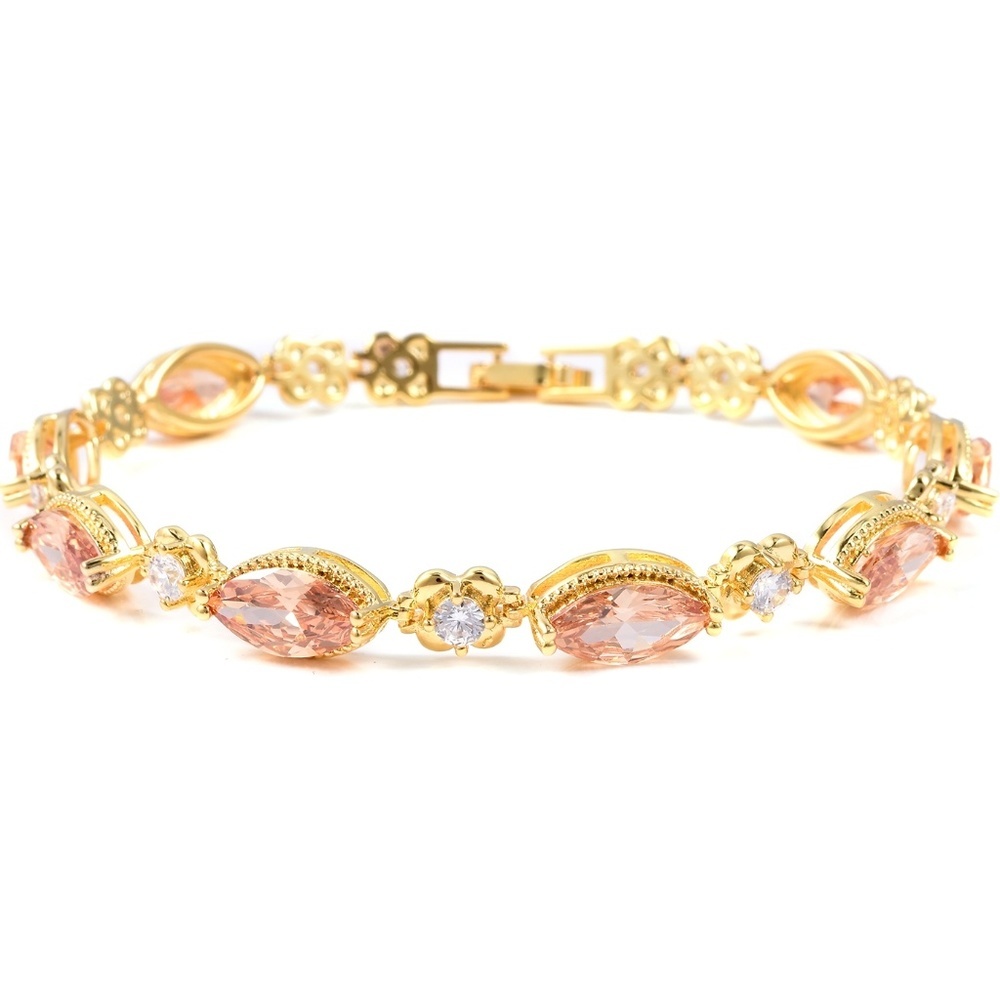 🏵🍾Champagne CZ, White CZ Bracelet🏵🍾